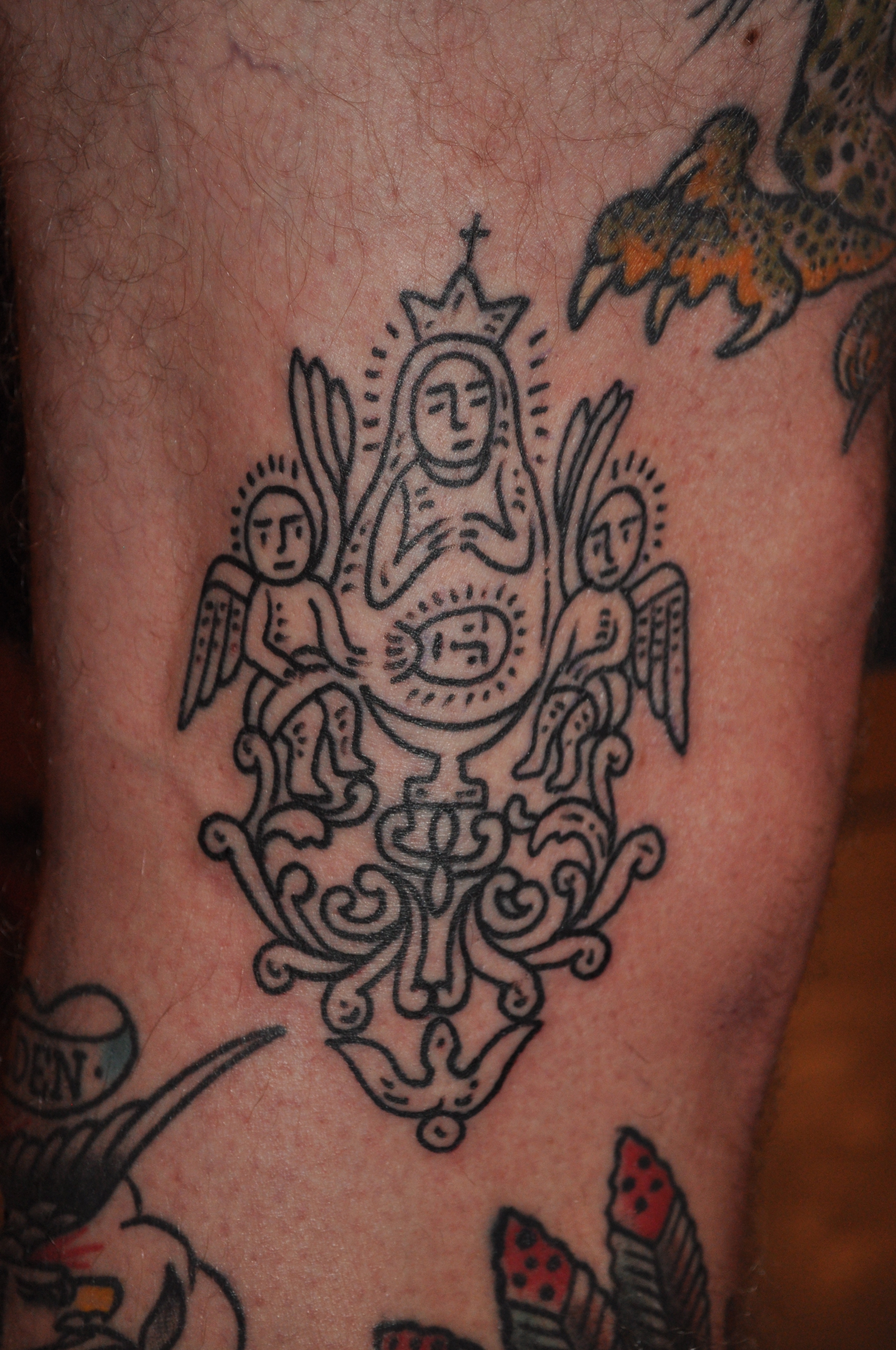Danny Boy Sawyer, Daniel Sawyer, Rose Tattoo Amsterdam, Traditional tattoo, americana tattoo, anchor tattoo, amsterdam tattoo shop, coptic tattoo